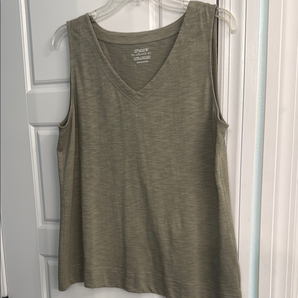 Chico's Olive Green Tank Top